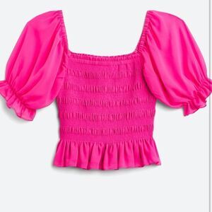 NWOT WAYF  pink blouse size M